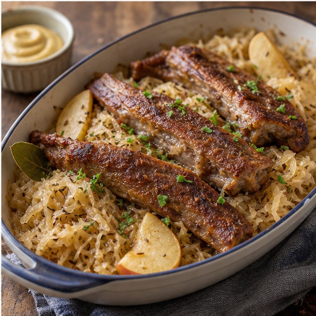 Spareribs and Sauerkraut