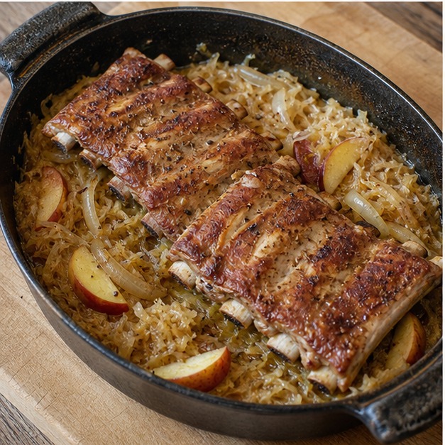 Sauerkraut mit Spareribs