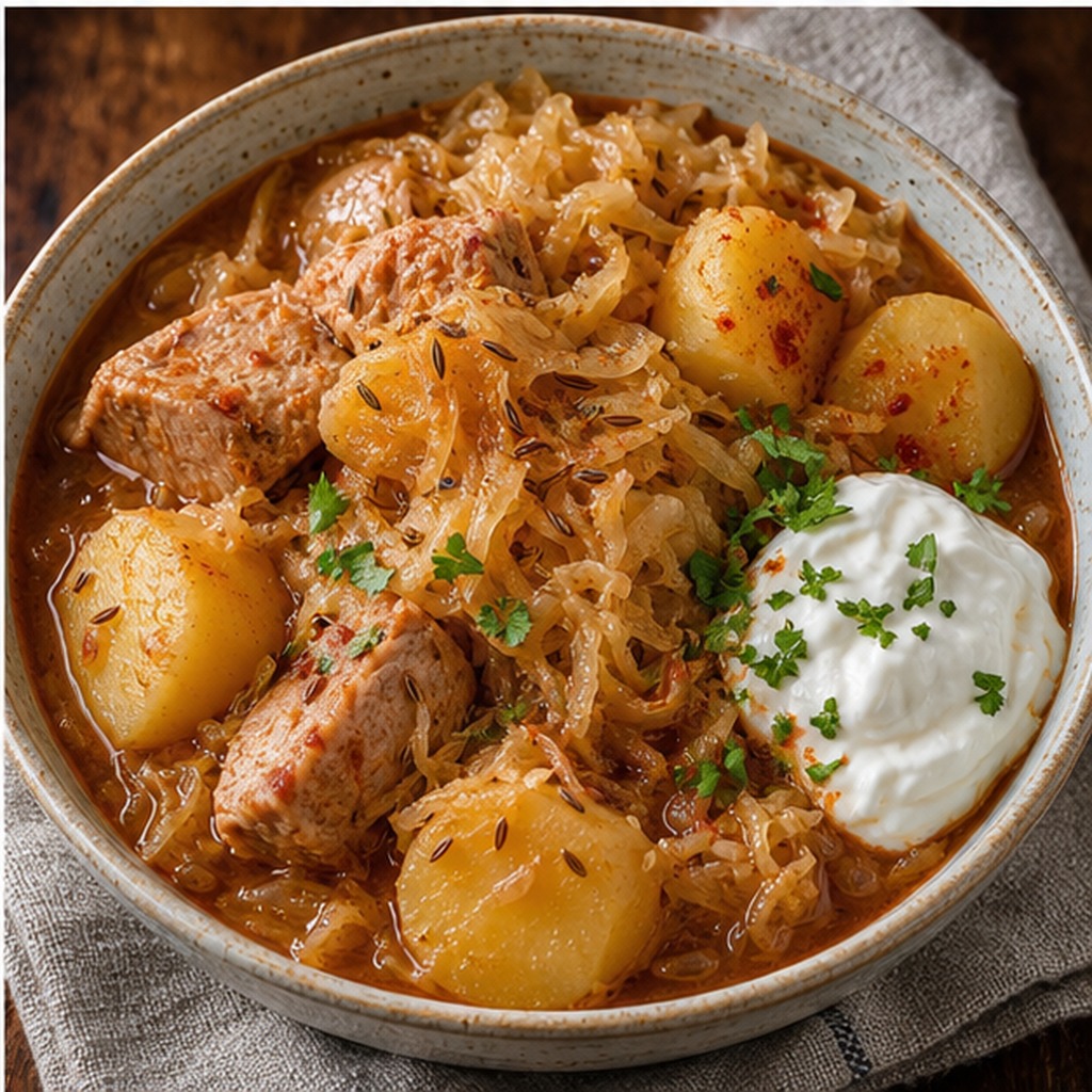 Hungarian Pork and Sauerkraut