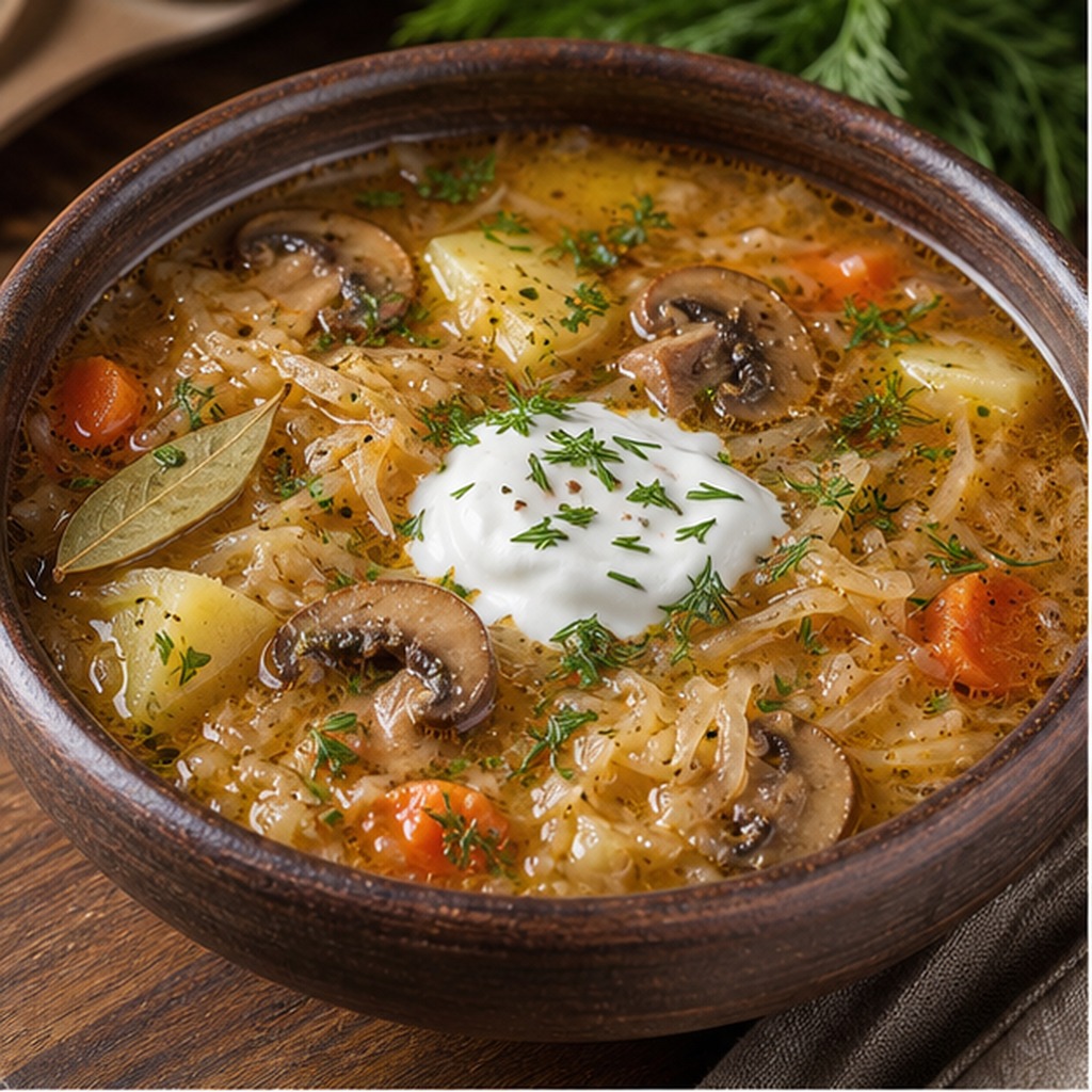Russian Sauerkraut Soup