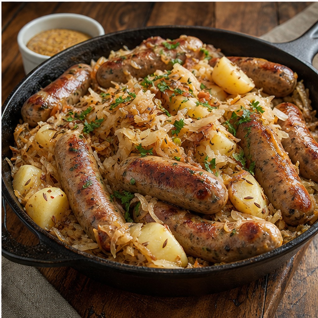 Sausage and Sauerkraut Dinner