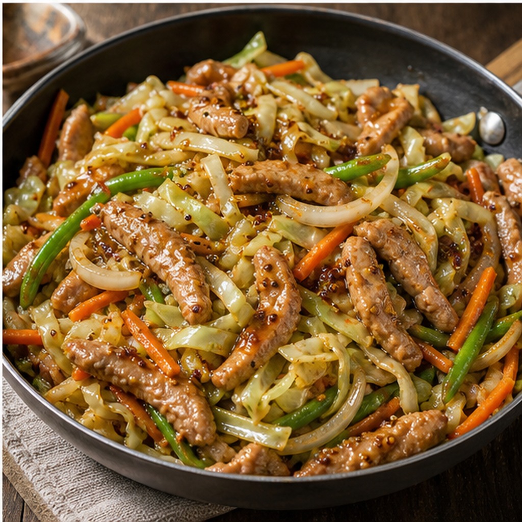 German Honey Pork Stir-Fry