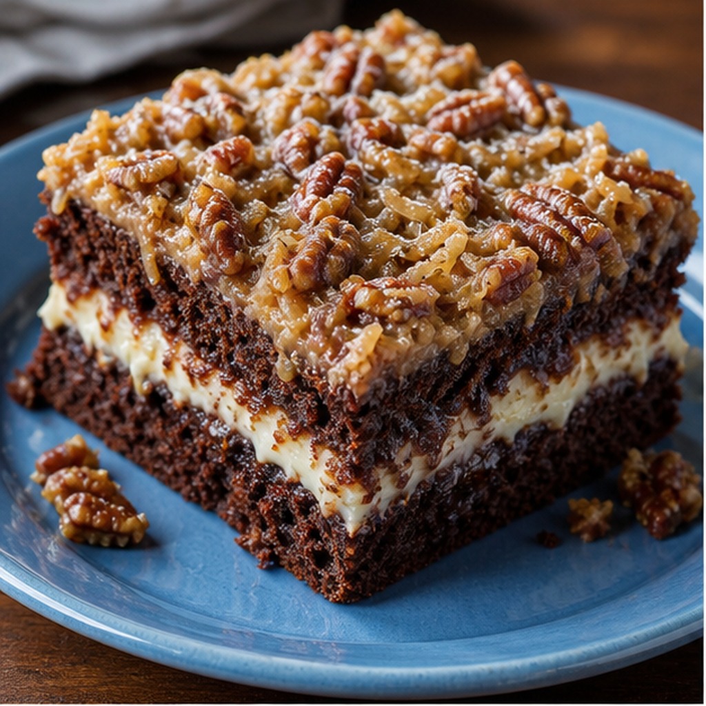 German Chocolate Upside-Down Cake