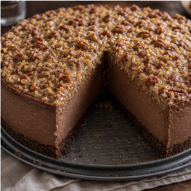 German Chocolate Cheesecake