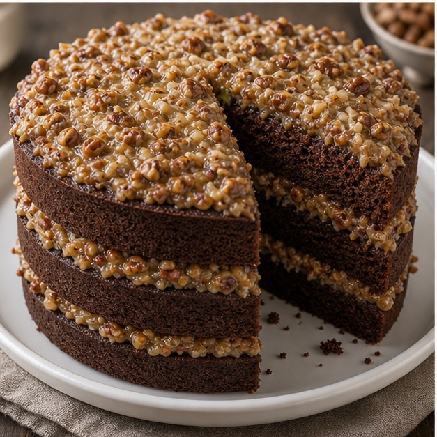 Gâteau au chocolat sucré allemand
