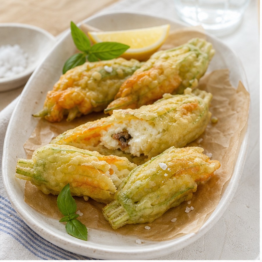 Zucchini Flower Fritters