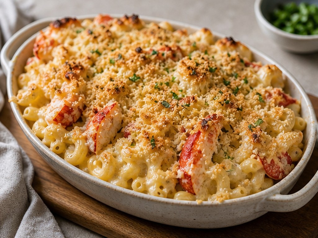 Macarrão de Lagosta com Queijo