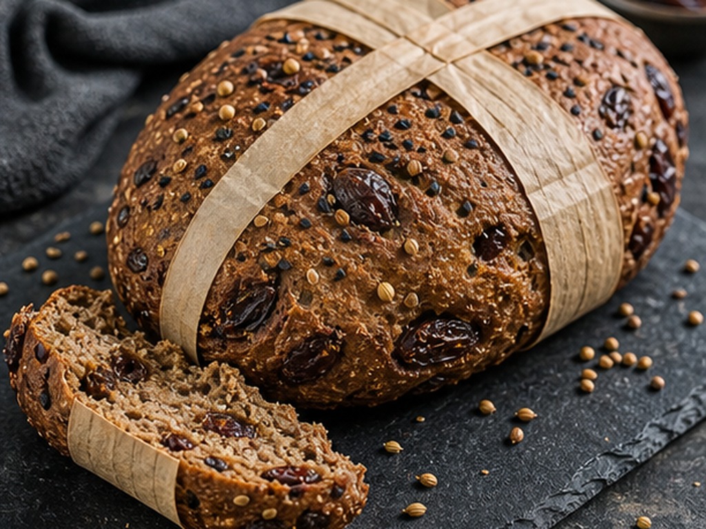 Bread Loaf Bound with Papyrus Strips