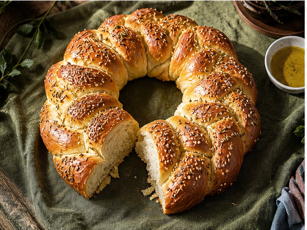 Circular Loaf of Bread