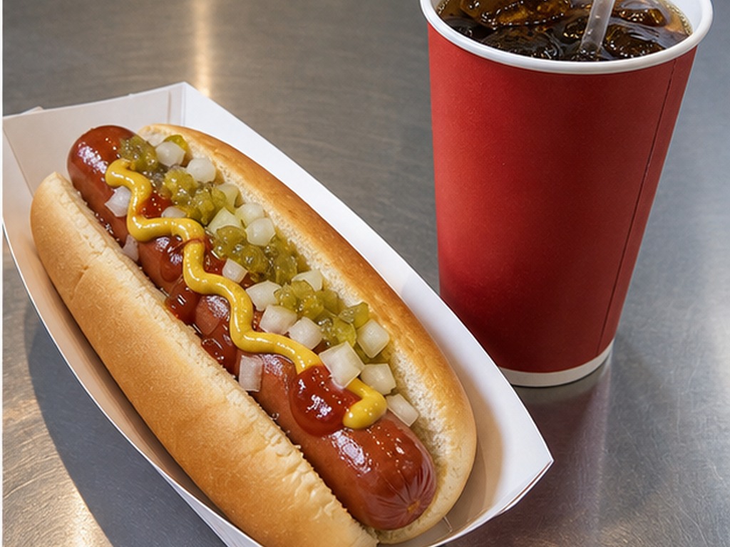 Costco 1,50 $ Hot Dog und Limonade-Kombination