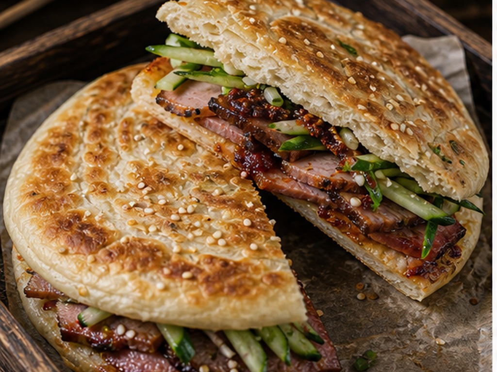 Li Liangui Smoked Meat Flatbread