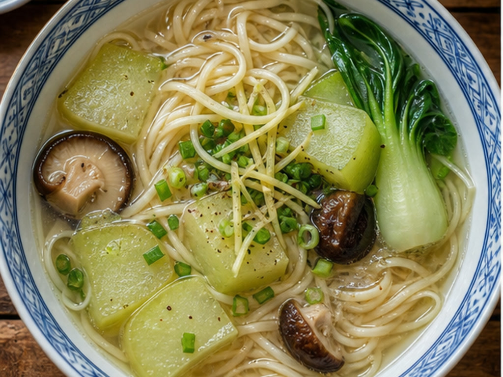 Sopa De Fideos De Calabaza